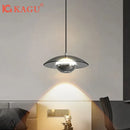 Axyaa Glass Saucer Pendant Light for Bedroom Foyer, Dimmable Intelligent Home Lighting