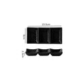 Axyaa Matte Ceramic Seasoning Dish 3 Grids Sushi Plate Molecular Cuisine Tableware