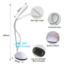 Axyaa LED Desk Lamp: Rechargeable Table Reading Light for Study, Bedroom, 6000K Night Light