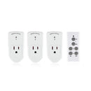 Axyaa Wireless Outlet Switch for Lights Fans & Appliances - Long Range White