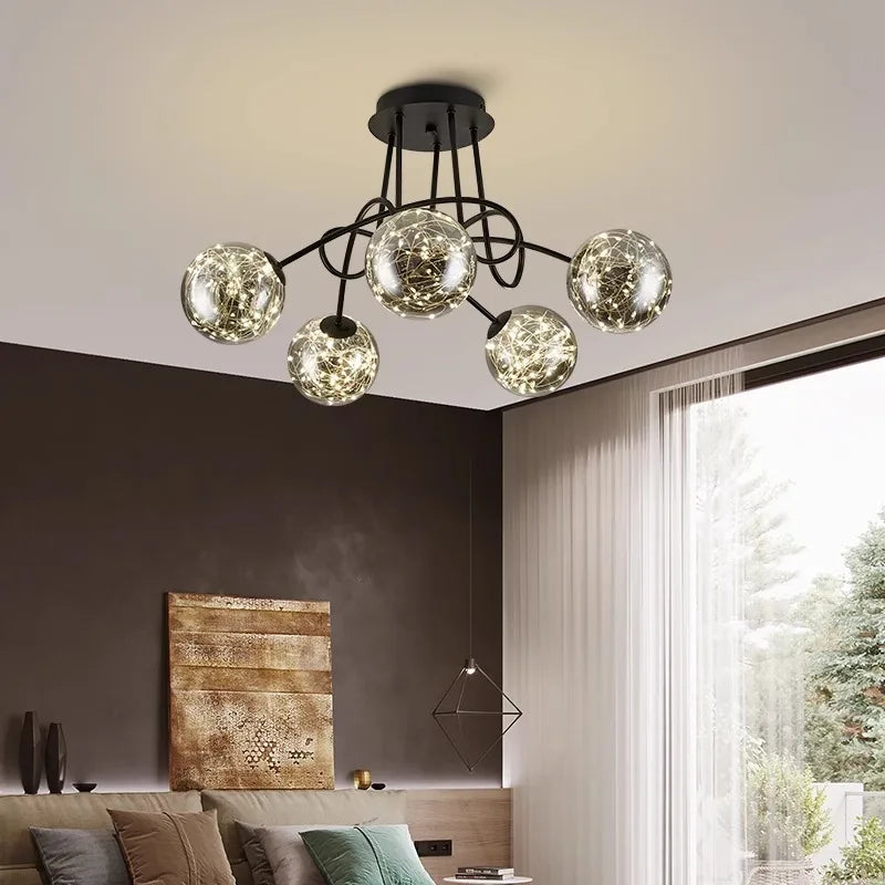 Axyaa Modern Pendant Light LED Chandelier Indoor Ceiling Lamp