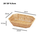 Axyaa Rattan Fruit Plate: Retro Woven Multipurpose Creative House Candy Holder