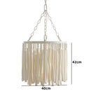 Axyaa Nordic Wooden Candlestick Chandelier Hanging Lamp for Home Lighting
