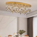 Axyaa Crystal Chandelier Pendant Light for Living Room Dining Room Ceiling Lighting