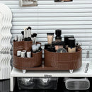 Axyaa 3 Tier Rotating Makeup Organizer for Vanity - Cosmetic Storage Box & Skincare Holder