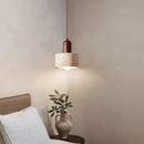 Axyaa Yellow Marble Stone LED Pendant Light for Dining, Kitchen, Bedside - Wabi Sabi Travertine
