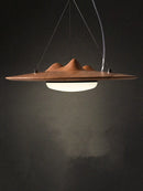 Axyaa Vintage Ash Wood Pendant Light - LED Indoor Lighting for Dining and Bedroom