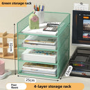 Axyaa File Tray Rack Organizer - Desktop Paper Sorter & Mail Stand