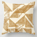 Axyaa Geometric Brown Pillowcase - Home Decor Sofa Cushion Cover