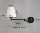 Axyaa Nordic Adjustable Folding Wall Lamps, Rotating Rocker Arm LED Lights for Modern Minimalist Spaces