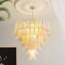 Axyaa Colored Glass Chandelier: New Murano Collection for Living Room, Bedroom, Dining Room