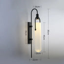 Axyaa Glass LED Wall Lamp Modern Minimalist Luxury Black/Gold Room Decor