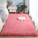 Axyaa Plush Khaki Faux Lambswool Rug | Thick Fluffy Anti-Slip Carpet for Home Decor