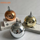 Axya Plated Glass Ball Pendant Lights for Home Decor