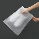 Axyaa Shoe Storage Bag Drawstring Pouch Non-woven Organizer Cover White Protective