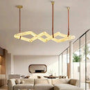 Axyaa Marble Chandelier: Spanish Marble Pendant Lights for Kitchen, Living Room, Loft