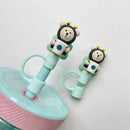 Axyaa Silicone Straw Cap: Dust Proof, Leak Proof, Cute Cover for 7-8mm Straws
