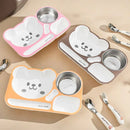 Axyaa Kids Cartoon Dinner Set - Plate, Bowl, & Salad Plate - Reusable & Fun
