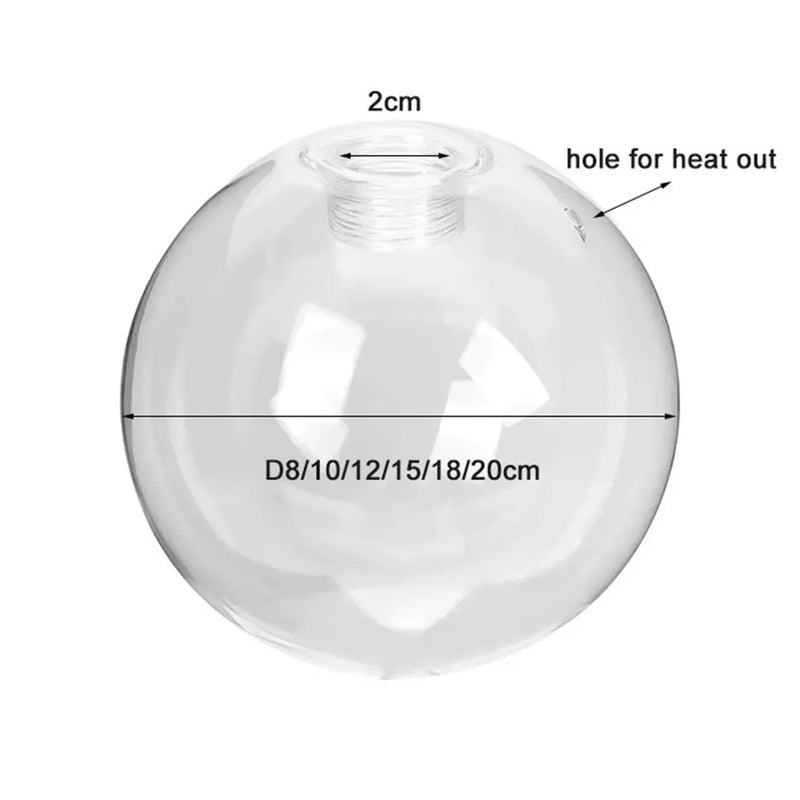 Clear Glass Sphere G9 Lamp Cover for Axyaa Lighting Fixture