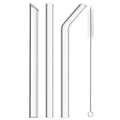 Axyaa High Borosilicate Glass Straw for Bubble Tea Smoothies Cocktails