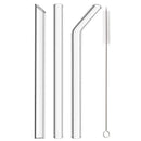 Axyaa High Borosilicate Glass Straw for Bubble Tea Smoothies Cocktails