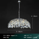 Axyaa Luxury Crystal Chandelier: Modern, Retro Style Lighting Fixture for Living, Dining & Bedroom
