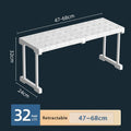 Axyaa Closet Stackable Tension Shelf Organizer Kitchen Cabinet Wardrobe Rack
