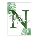Axyaa Jungle Animal Custom Name Canvas Wall Art for Kids Room