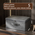 Axyaa Foldable Clothes Storage Box with Zipper - Large Capacity Wardrobe Organizer
