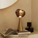 Axyaa LED Lava Table Lamp Touch Dimming 3 Color USB Rechargeable Night Light