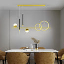 Axyaa Nordic LED Chandelier: Minimalist Design for Modern Spaces.