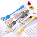 Axyaa Stainless Steel Dinner Forks Set - 6 Piece Cutlery Utensils Tableware