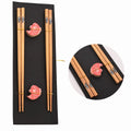 Axyaa Wood Sushi Chopsticks Set - Japanese & Chinese Tableware Gift