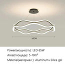 Axyaa Modern Minimalist LED Chandelier for Luxe Living Room & Bedroom