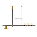 Axyaa Nordic Black Gold LED Chandelier for Home and Hospitality Lighting
