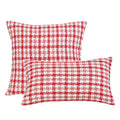 Axyaa Christmas Plush Towel Embroidered Throw Pillowcase for Nordic Home Decor