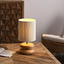 Axyaa Solid Wood Table Lamps Walnut Color LED Desk Lights