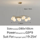 Axyaa Modern LED Glass Chandeliers - Luxury Decorative Lighting