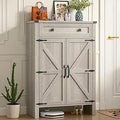 Axyaa 5-Tier Wooden Shoe Storage Cabinet with Adjustable Shelves and Drawer