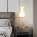 Axyaa Gourd Glass Balls Chandelier for Bedroom Restaurant Bar, Modern Creative String Light