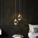 Axyaa Crystal Ceiling Chandelier Pendant Lights for Modern Loft Bedside Luxury Home Decor