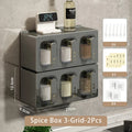 Axyaa Spice Box Organizer Seasoning Container Jar Kitchen Storage Rack