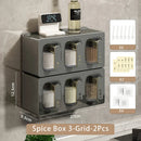 Axyaa Spice Box Organizer Seasoning Container Jar Kitchen Storage Rack