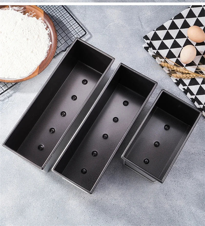Axya Rectangular Bread Mold Toast Box for Baking, Non-stick Sandwich Molds
