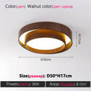 Axyaa Walnut Ceiling Lamp: High-End Creative Study Light for Living Room & Dining Room