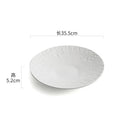 Axyaa Stone Pattern Ceramic Dinner Plate Molecular Cuisine Specialty Tableware