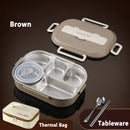 Axyaa Stainless Steel Insulated Bento Lunch Box Set with Bag - Office, School, Commercial