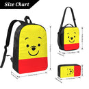 Axyaa Winnie The Pooh Backpack Set with Lunch Box for School Students