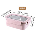 Axyaa Stainless Steel Divided Bento Lunch Box with Detachable Lid, Large Capacity