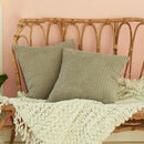 Axyaa Corduroy Fuzzy 18x18 Inch Cushion Cover for Sofa, Ultra Soft Home Decor Pillowcase